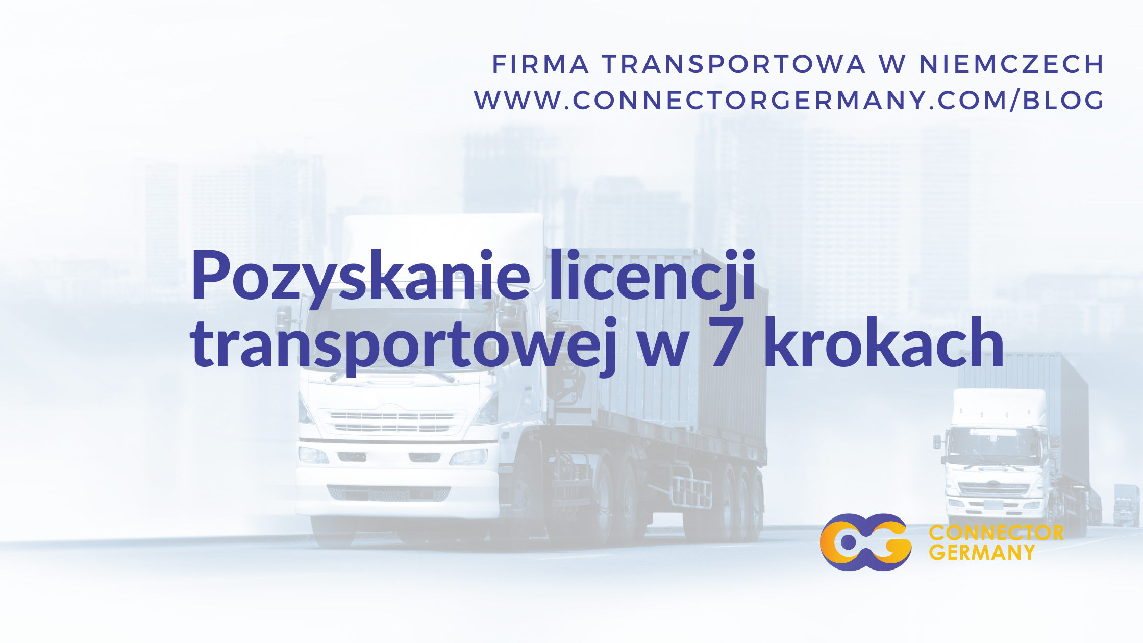 Pozyskanie Licencji Transportowej W 7 Krokach - Connector Germany